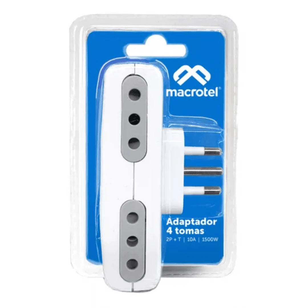 Enchufe Tipo Conector Macrotel 10a 4 Socket. increible