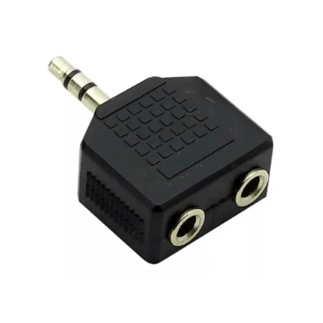 Adaptador Duplicador Jack Auxiliar 3.5 Mm Macho A 2 Hembra. increible