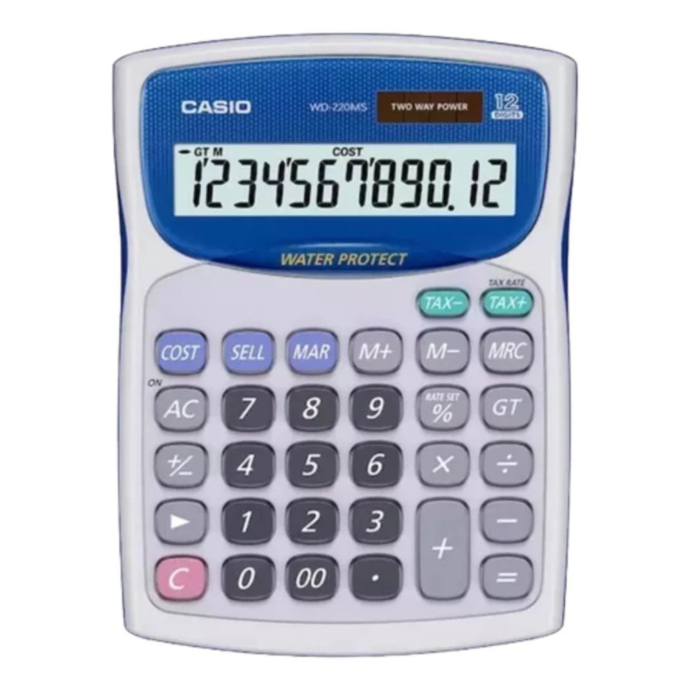 Calculadora De Sobremesa Casio Wd-220ms. INCREIBLE