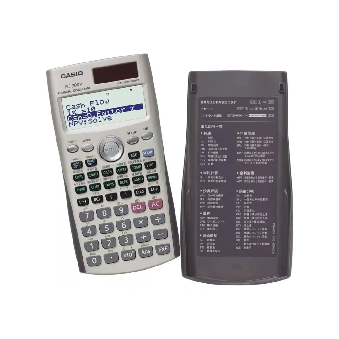 Fc-200v - Calculadora Casio Financiera Color Gris. INCREIBLE