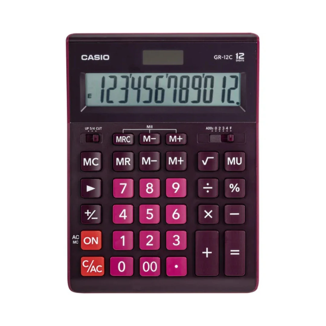 Calculadora Escritorio Mini Casio Gr-12c. INCREIBLE