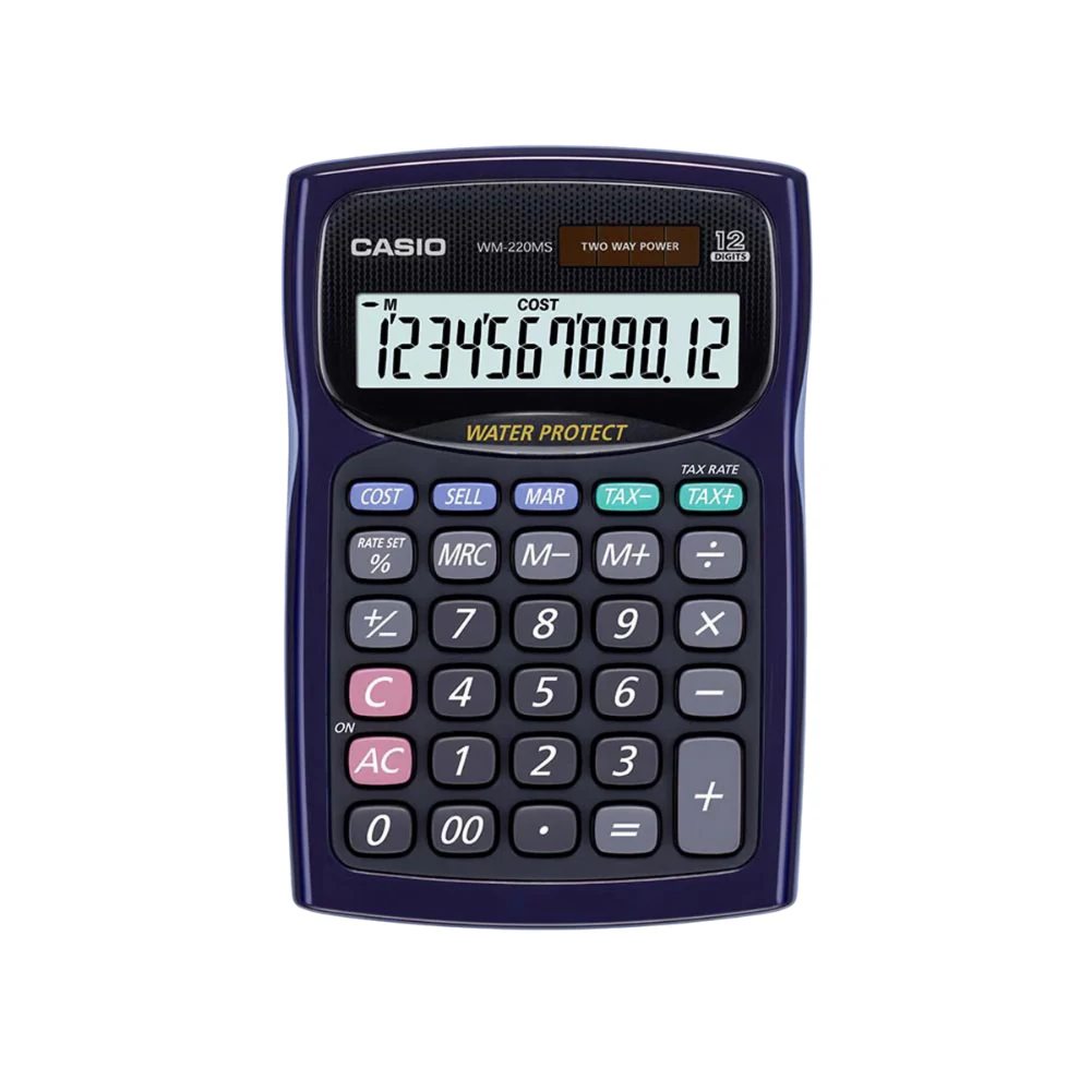 Calculadora De Sobremesa Casio Wm-220ms. INCREIBLE