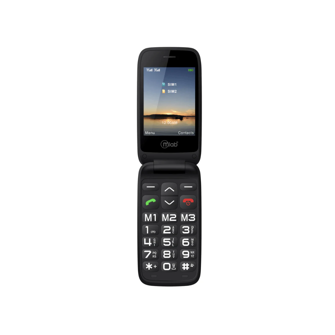Telefono Senior Shell 4g Lte Bt Sos 2.8 Negro Mlab 9338. INCREIBLE