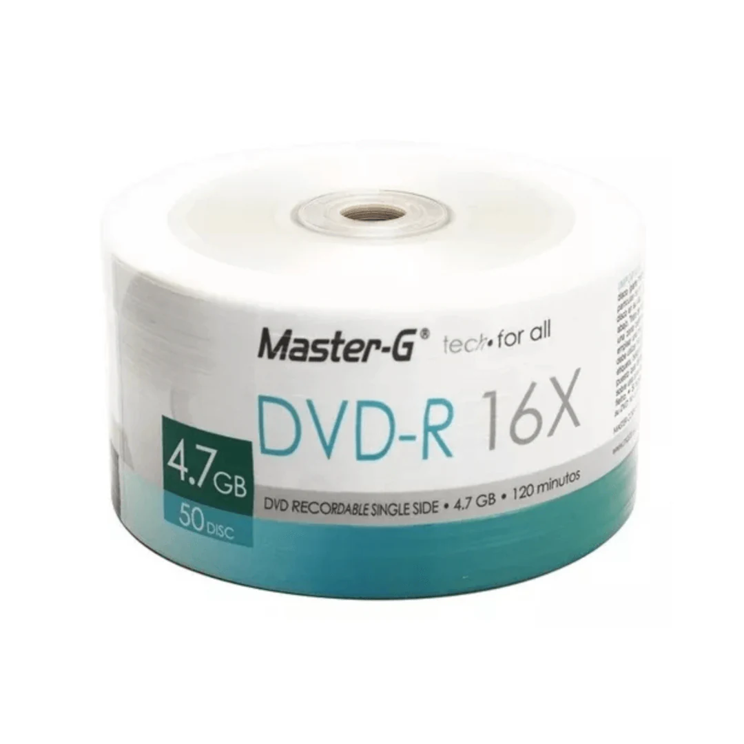 Disco Virgen Dvd-r Master-g De 16x Por 50 Unidades. INCREIBLE