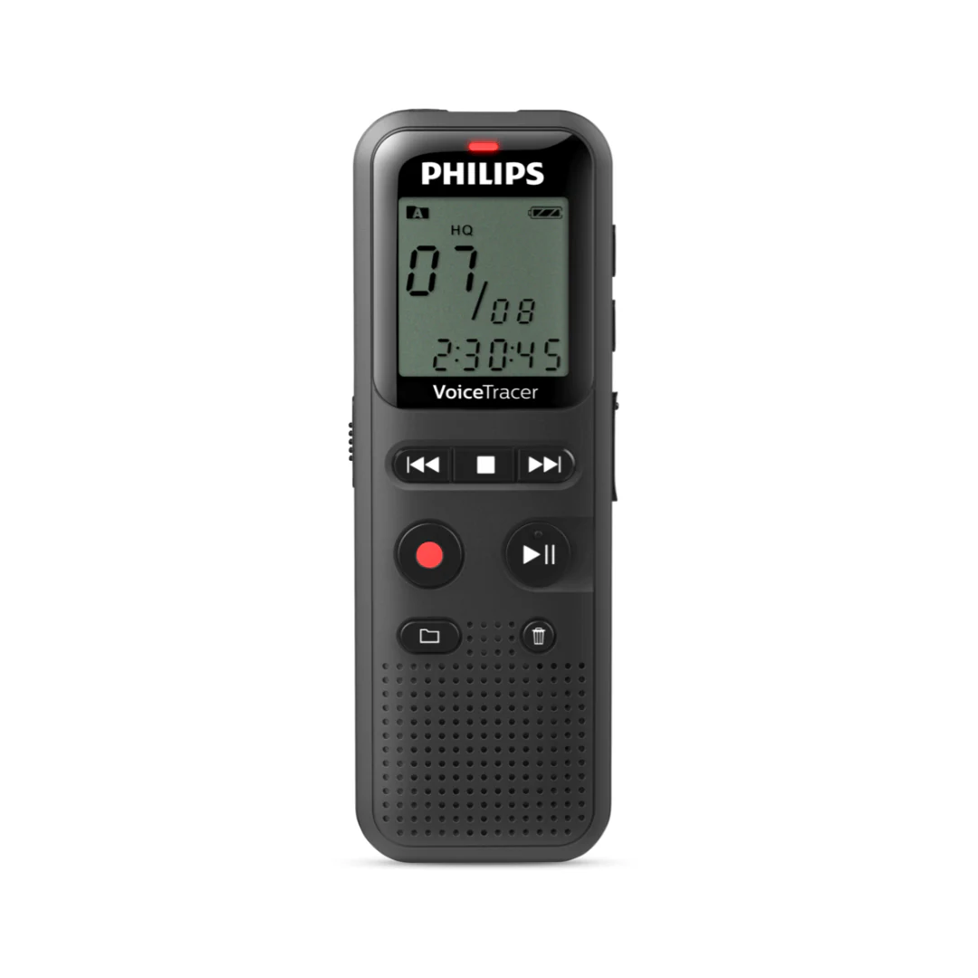 Increíble Grabadora de Voz Philips DVT1160 Voicetracer Color Negro