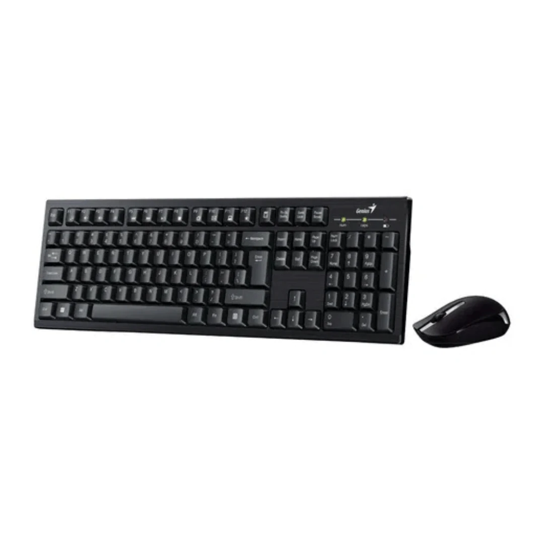 Combo Inalámbrico Teclado Y Mouse Genius Km 8101 Color Del Teclado Negro. INCREIBLE