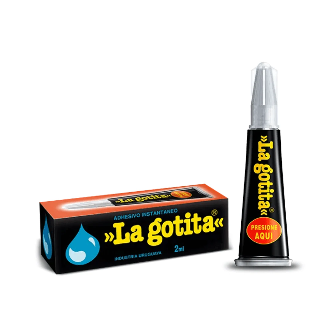 Pack 12 Pegamento La Gotita 2ml. INCREIBLE