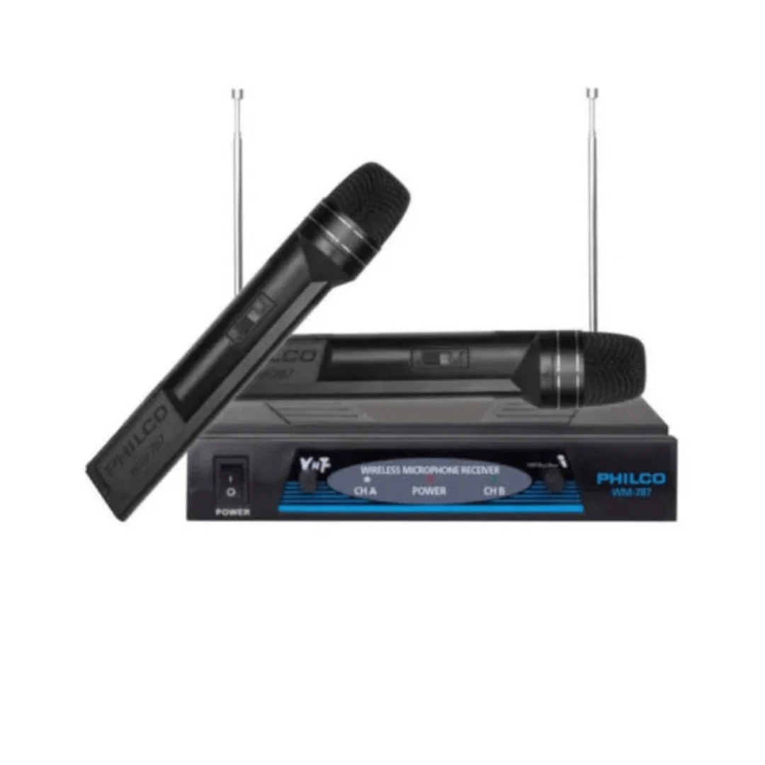 Kit De Microfonos Philco Wm570 Vhf Fm Inalambricos. increible
