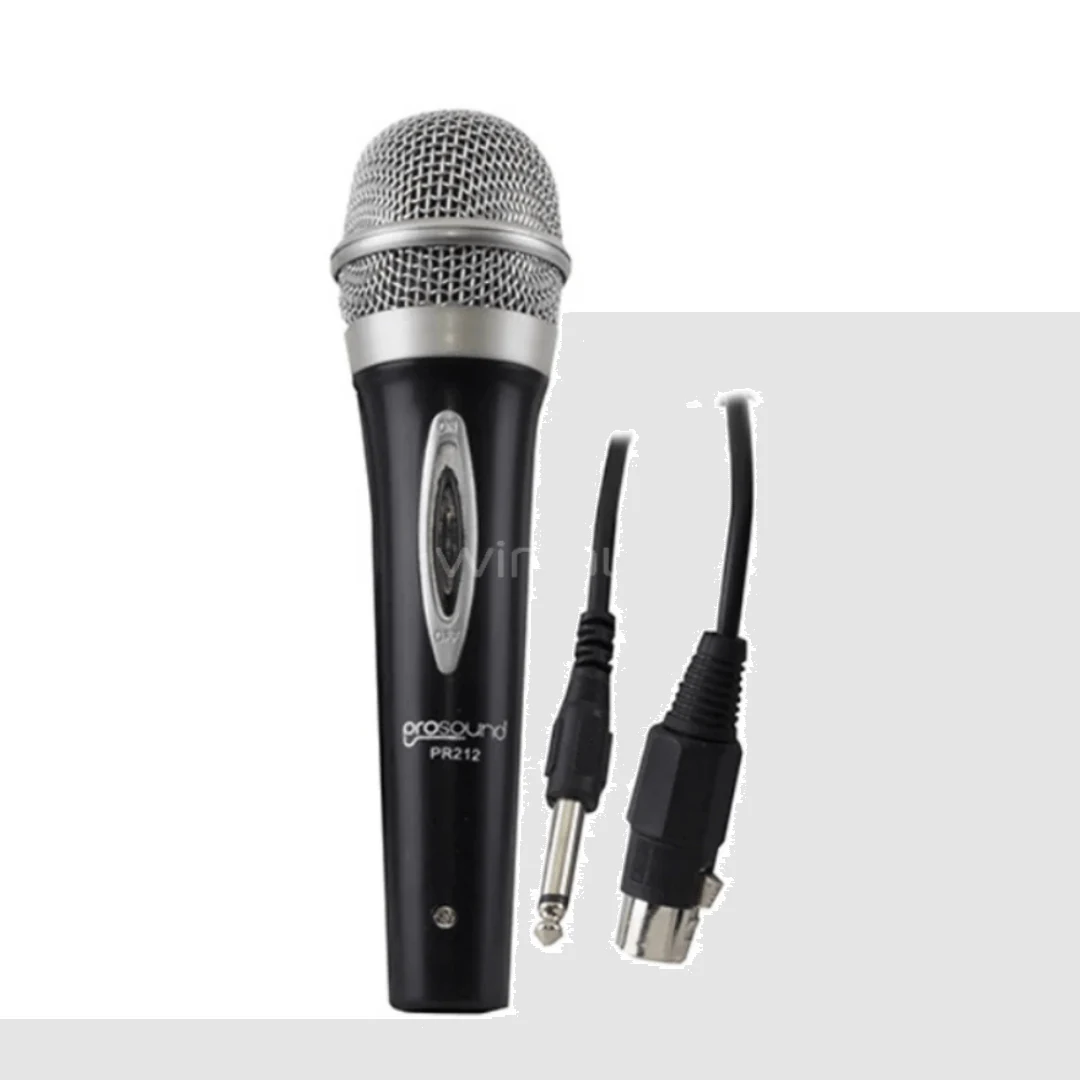 Micrófono Dinámico Prosound Pr212 Con Cable. increible