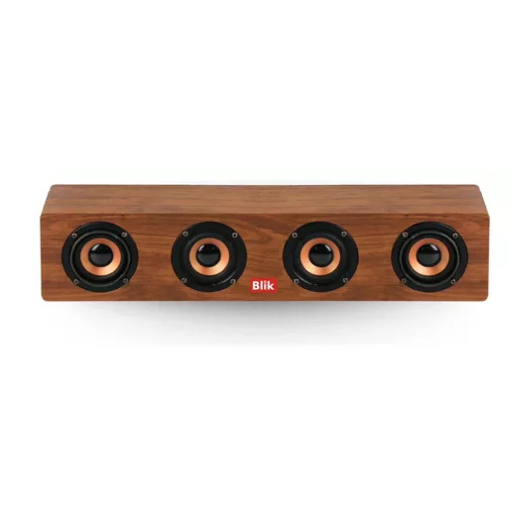 Parlante Blik Rockwood Portátil Con Bluetooth Madera. INCREIBLE 1