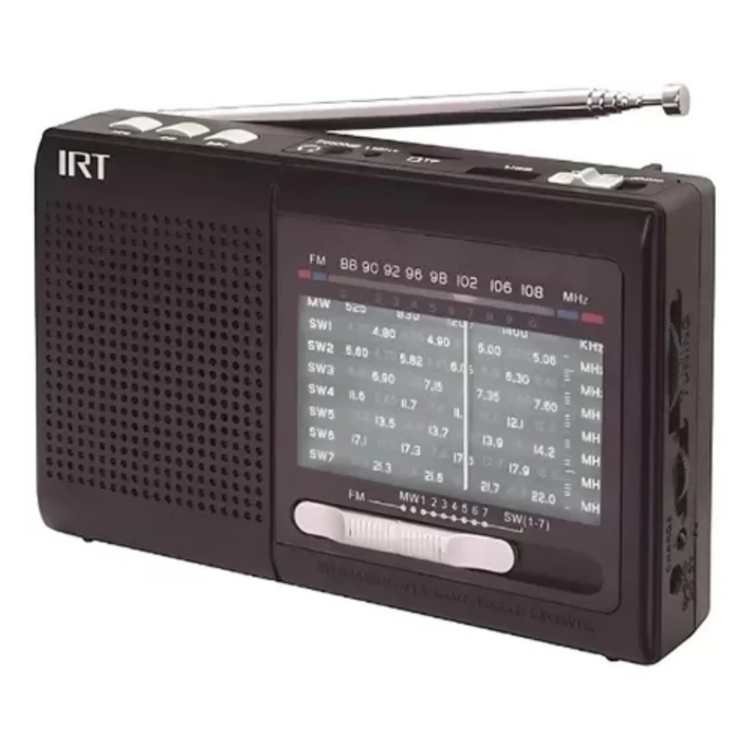 Radio Portatil Irt Rp9b01n Am Fm Sw Usb Msd 9 Bandas. increible