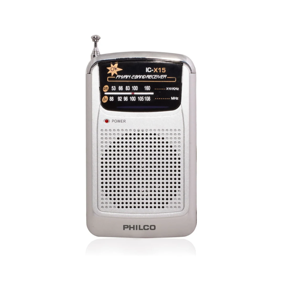 Radio Portátil De Bolsillo Análoga Fm Am Ic-x15 Philco. increible