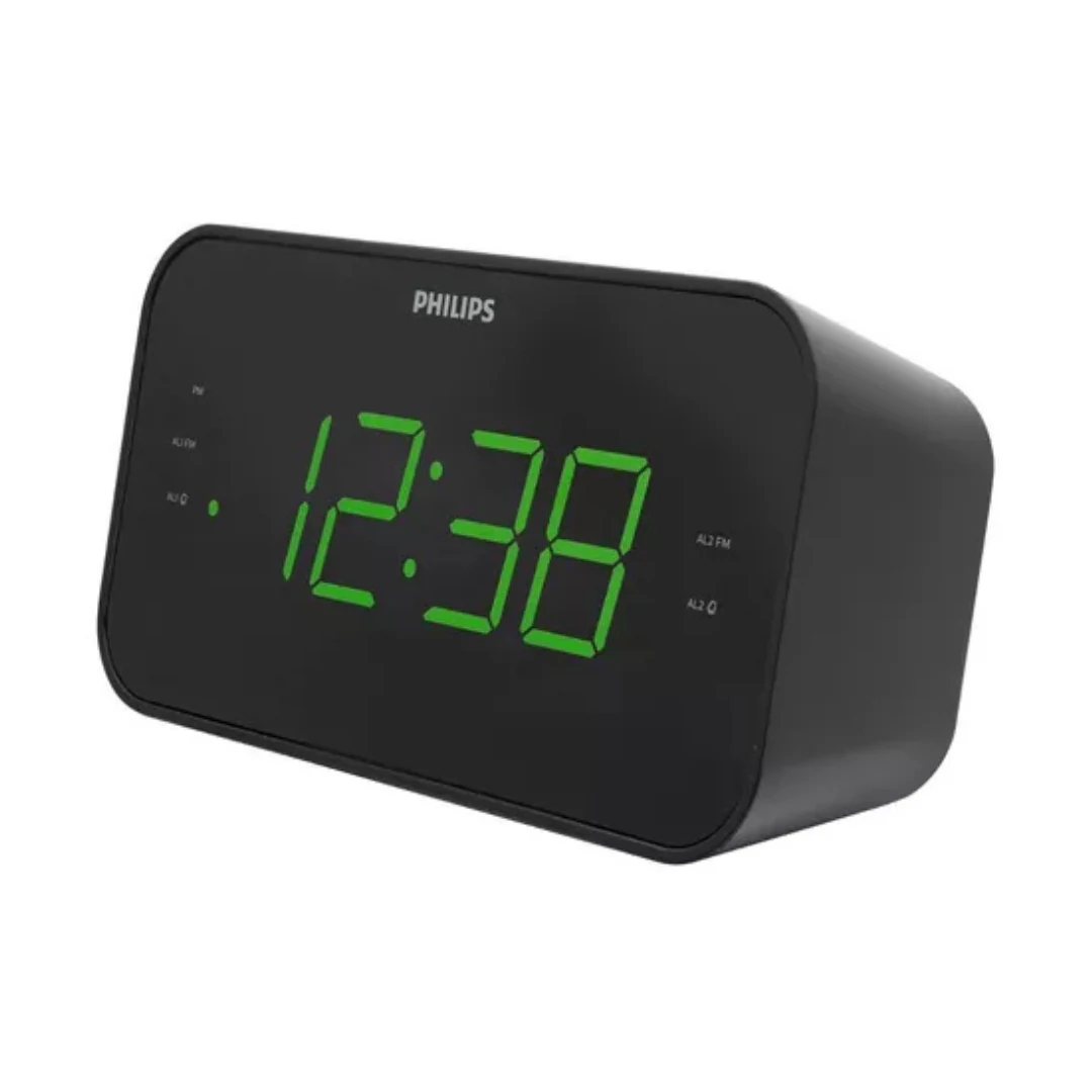 RADIO RELOJ PHILIPS TAR3306 NEGRO 3000 SERIES ELECTROM. INCREIBLE