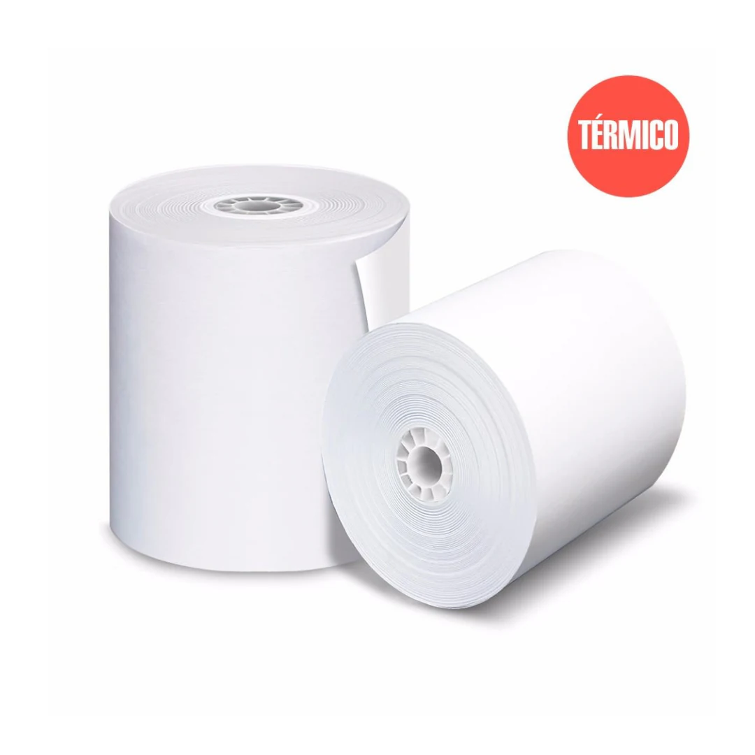 Rollo De Papel Termico Blanco 80*80 70gr 10 Unidades. increible