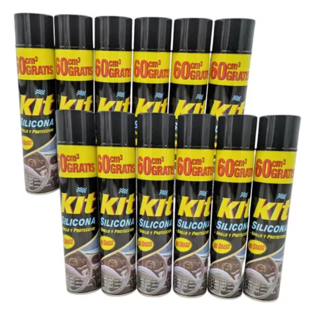 Silicona Para Autos Kit Aerosol 420 Ml Pack Por 12. increible