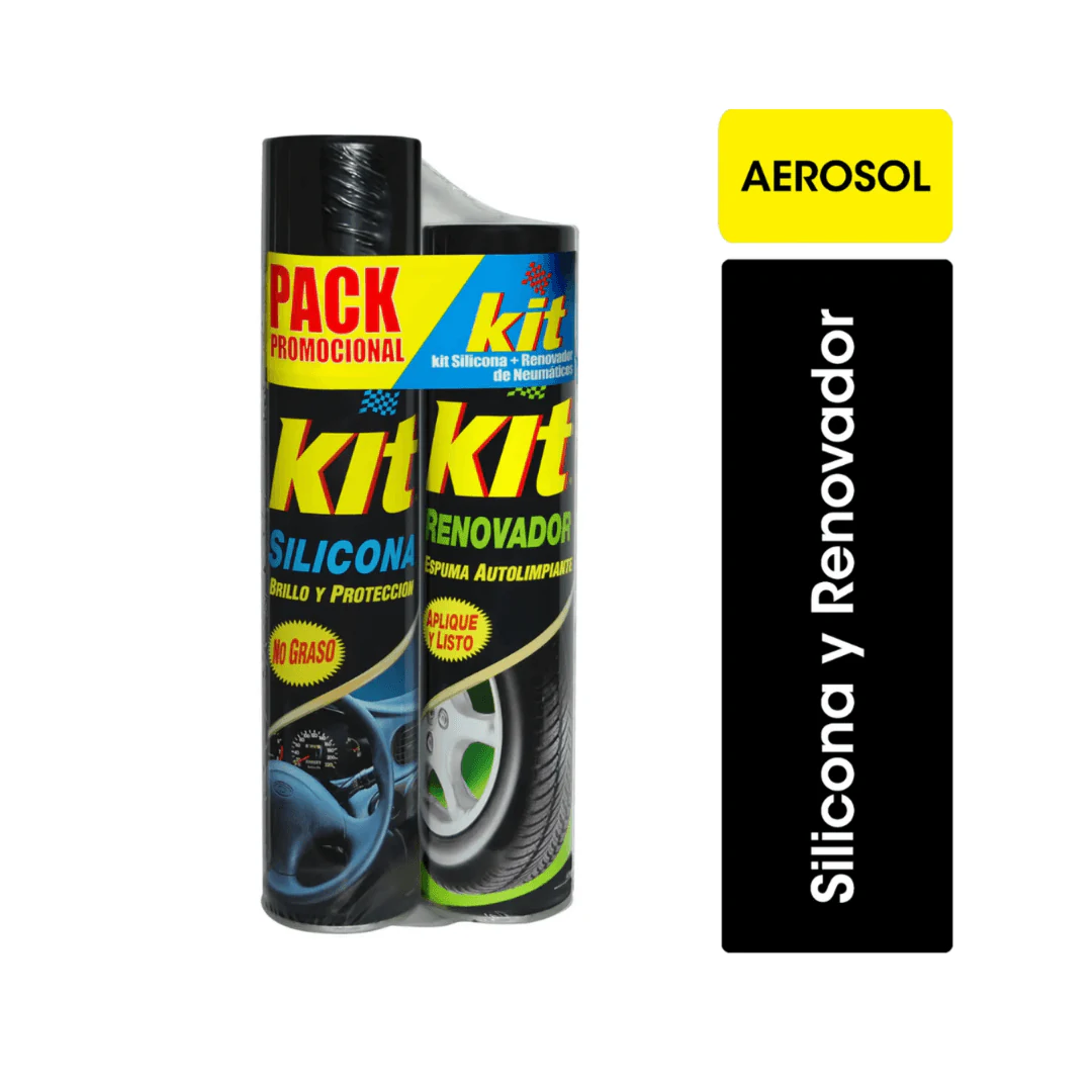 Pack Kit: Silicona 420cc + Renovador De Gomas 360cc X12 Und. increible