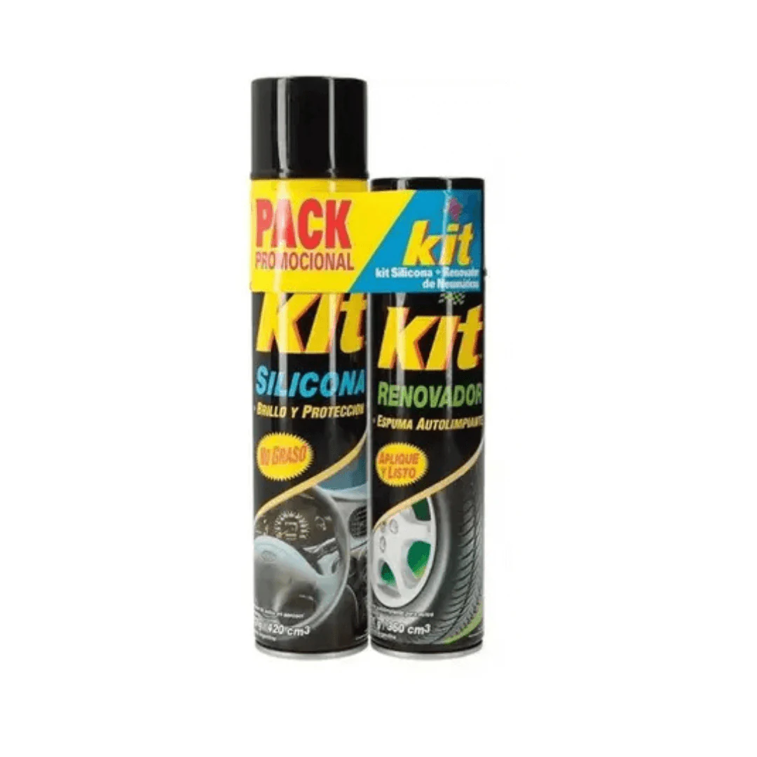 Pack Kit: Silicona 420 Cc + Renovador De Gomas 360 Cc. INCREIBLE