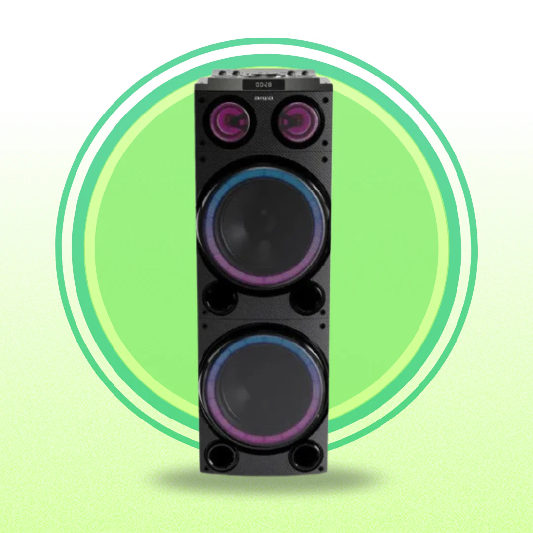 PARLANTE KARAOKE BLUETOOTH AIWA AWPOC14 TWS NEGRO. INCREIBLE