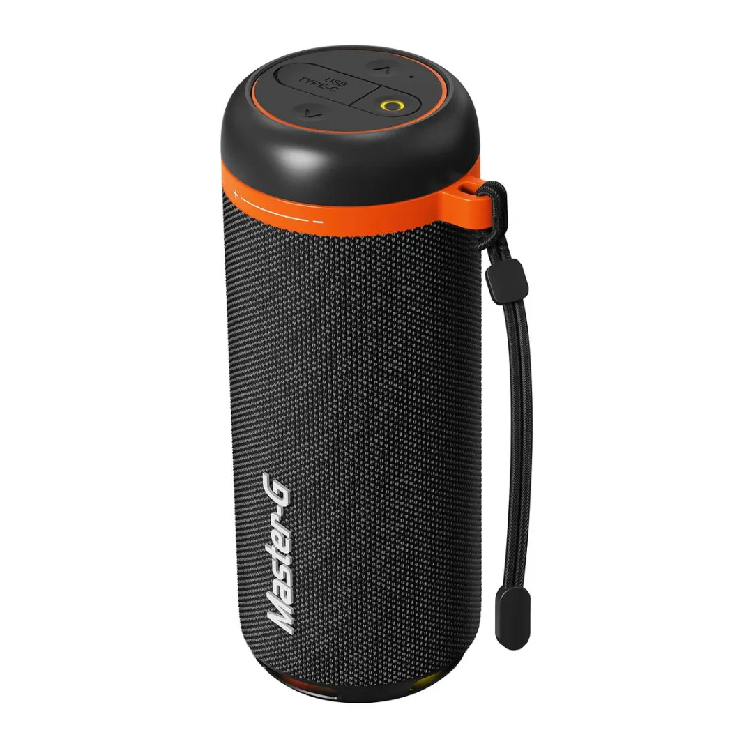 PARLANTE PORTATIL MASTER-G MGGYROS IPX3 IMPERMEABLE NEGRO