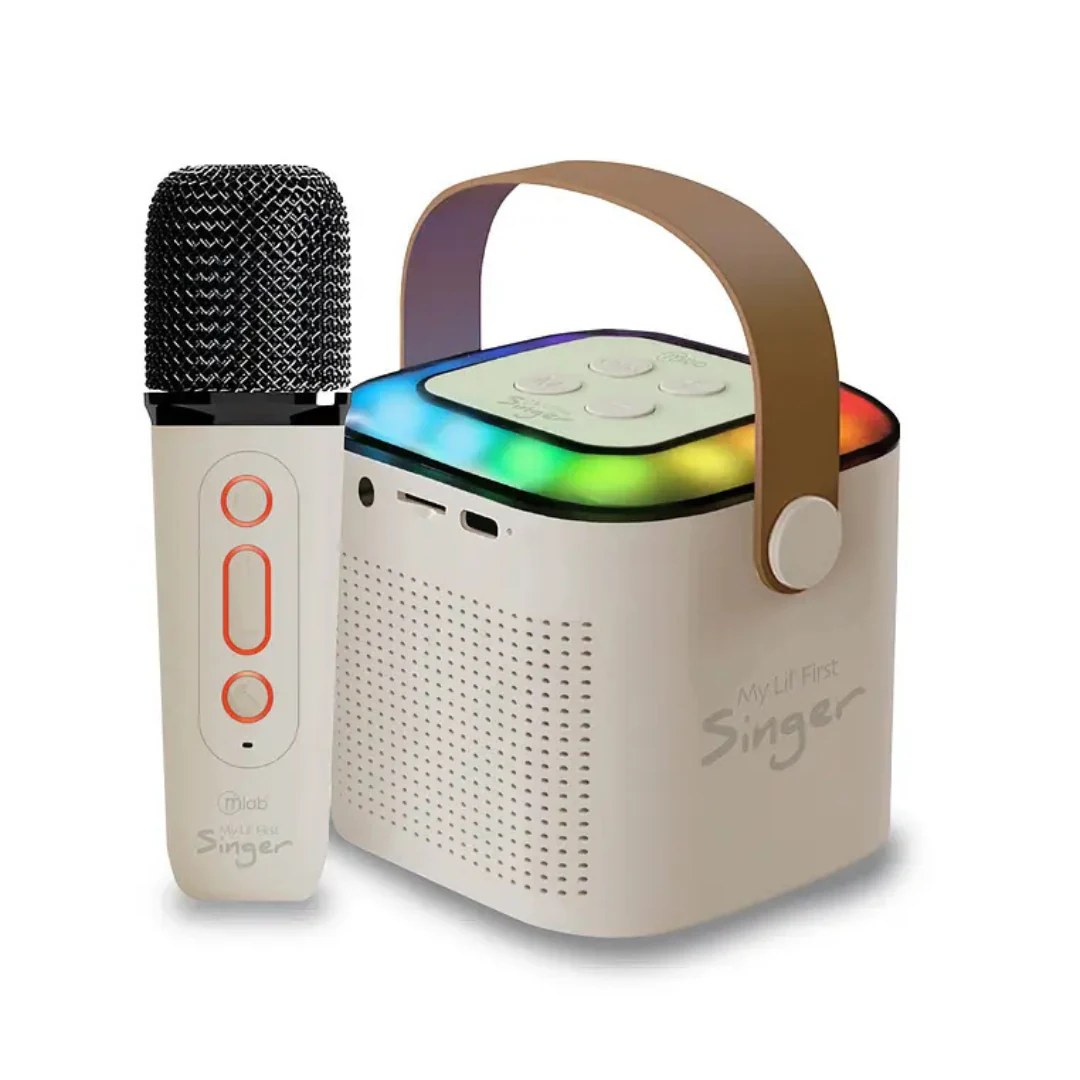 PARLANTE PORTATIL MICROLAB MY LIL FIRST SINGER KARAOKE FUN FUNNT VOICE 09391. INCREIBLE