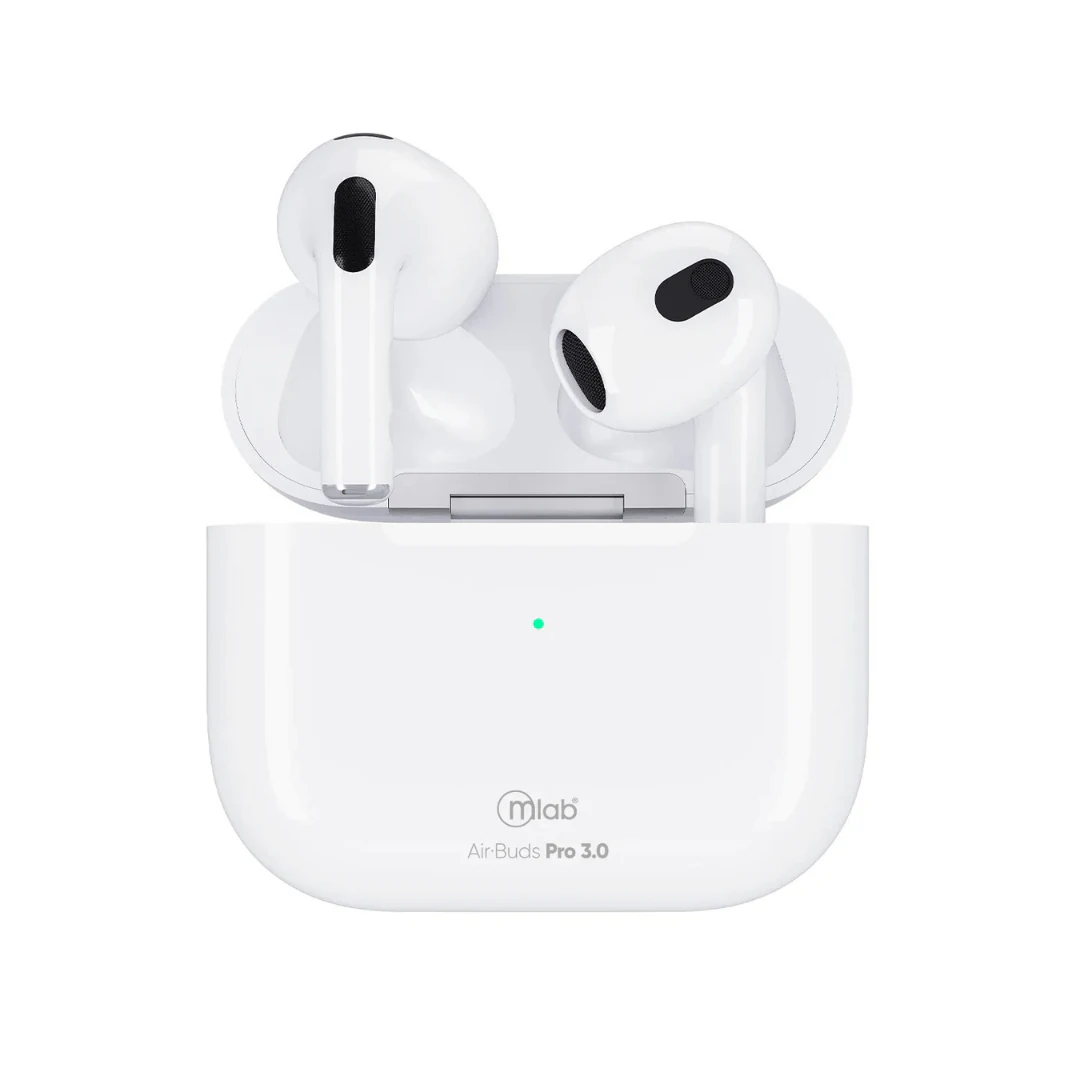 Audífonos TWS Microlab Air Buds Pro 3.0 09309 Blanco: Sonido Increíble