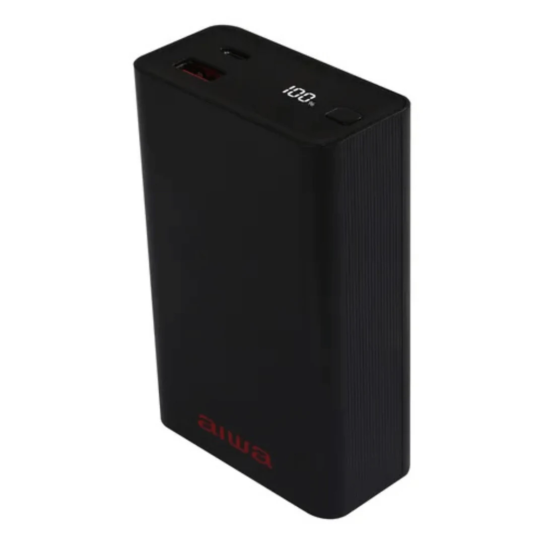 CARGADOR PORTATIL AIWA POWER BANK 20000MAH USB-A TIPO-C PAW-650 INCREÍBLE