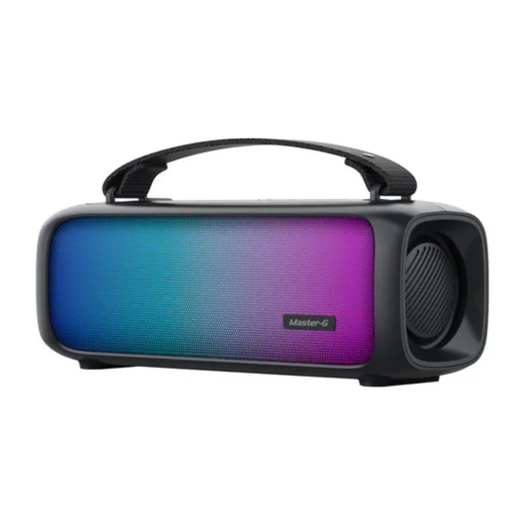 PARLANTE PORTATIL BLUETOOTH MASTER-G GBOOM 2X2 NEGRO