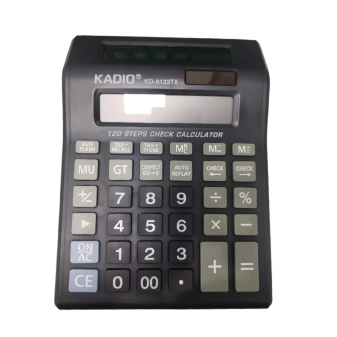 CALCULADORA ELECTRONICA KADIO KD-8122TX NEGRO
