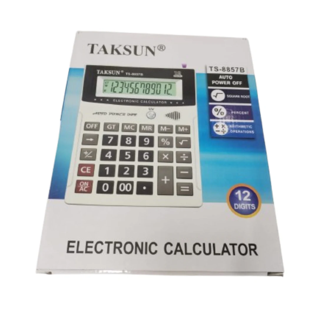 CALCULADORA ELECTRONICA TAKSUN TS-8857B GRIS