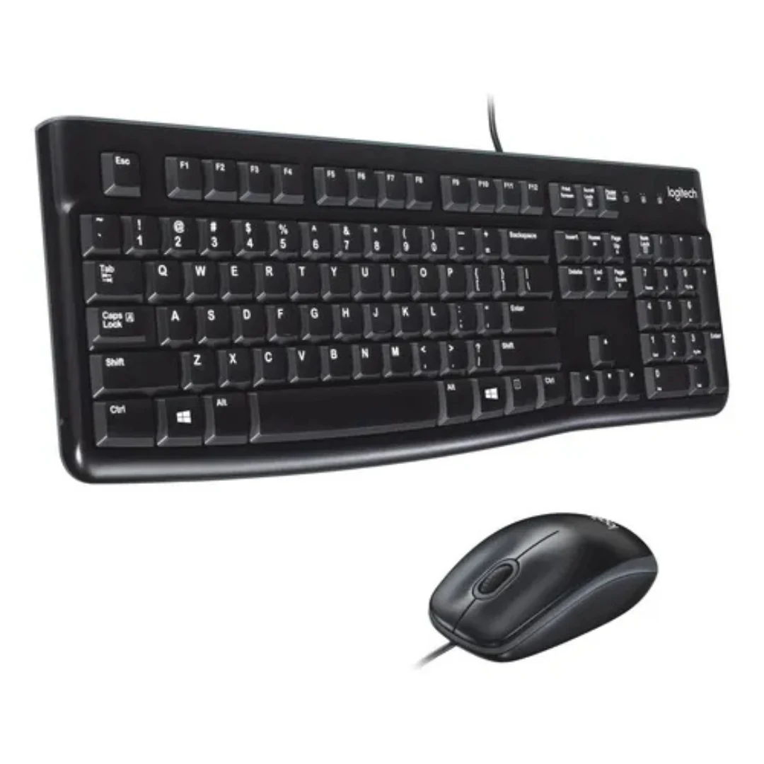 KIT TECLADO + MOUSE USB LOGITECH MK120 NEGRO