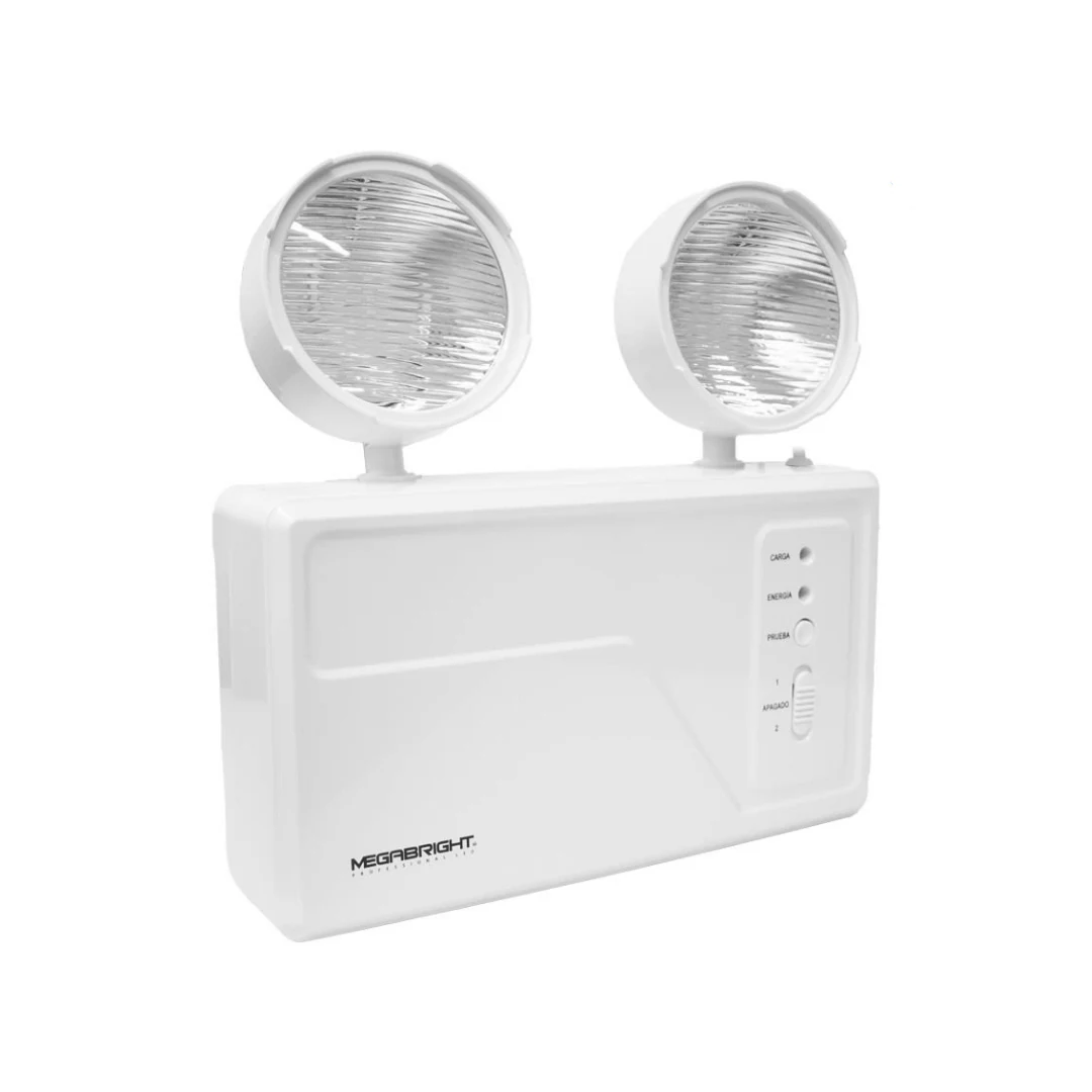 LUZ DE EMERGENCIA MEGABRIGHT DOBLE LED 6000K