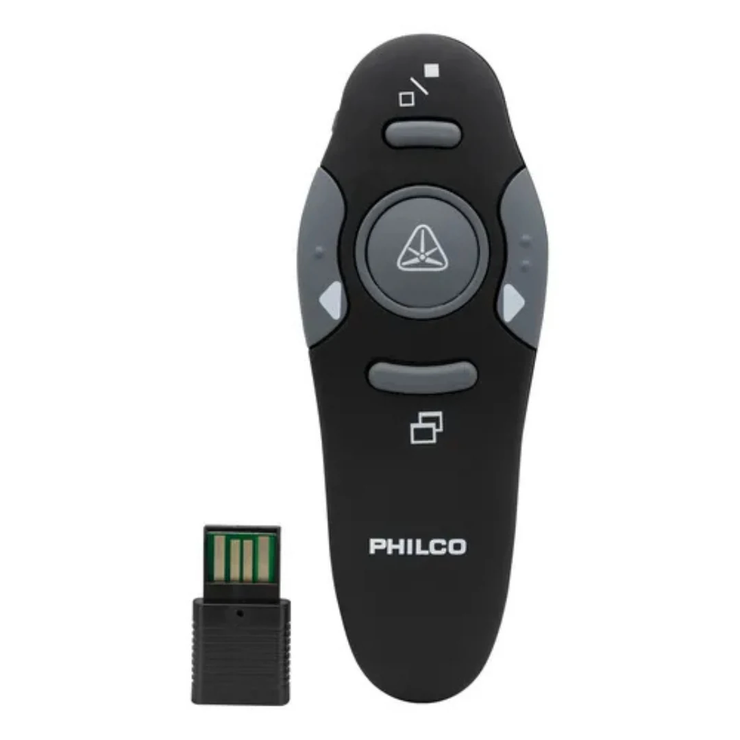 PESENTADOR PUNTERO LASER USB PHILCO 00300 NEGRO