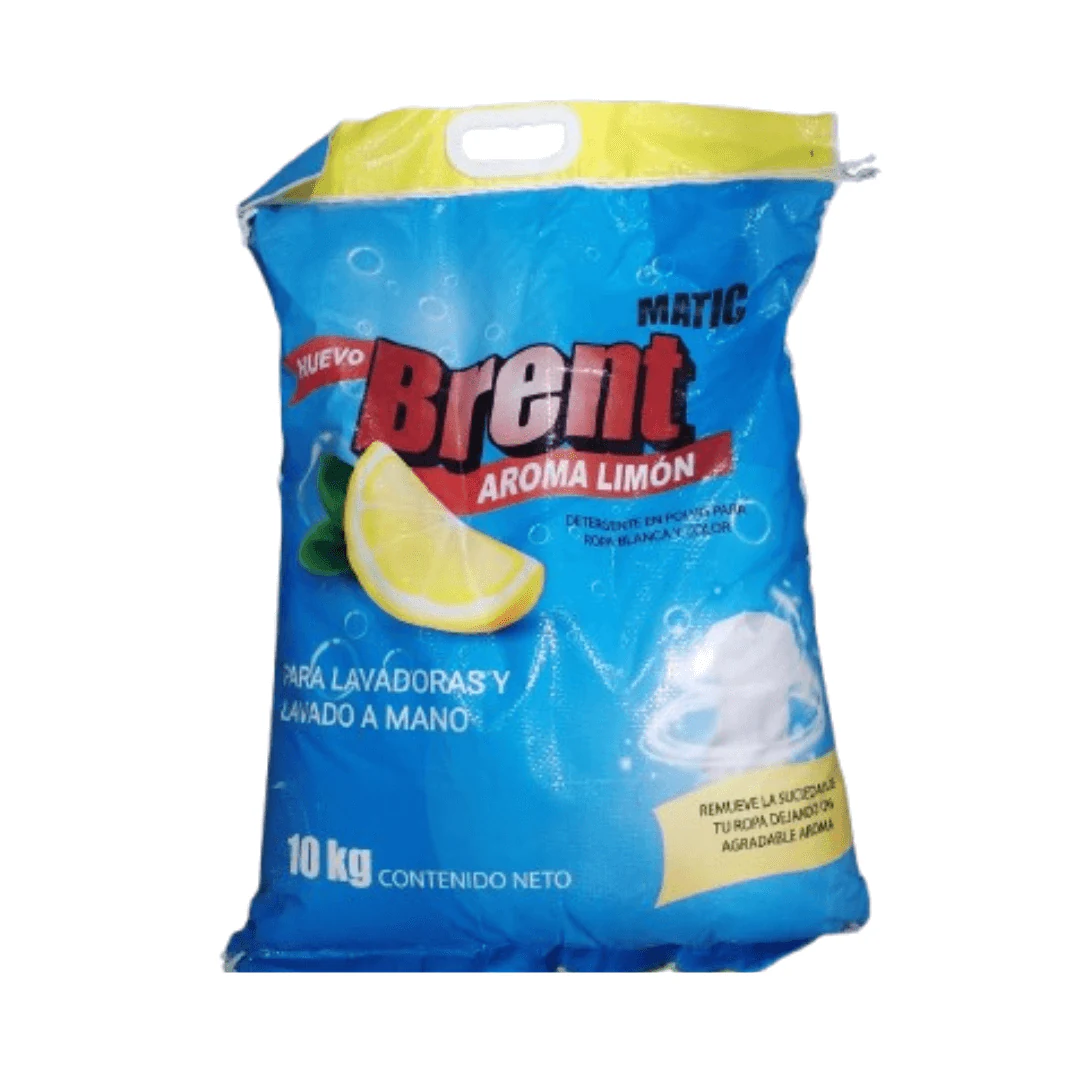 Brent Matic 10G: Increíble detergente en polvo Ropa Blanca & Color AROMA LIMÓN