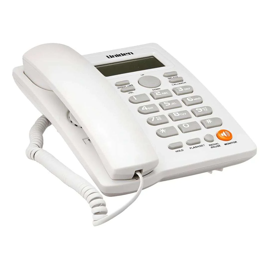 Teléfono Fijo Sobremesa C/Visor M/Libres Uniden Blanco As7413 Confiabilidad