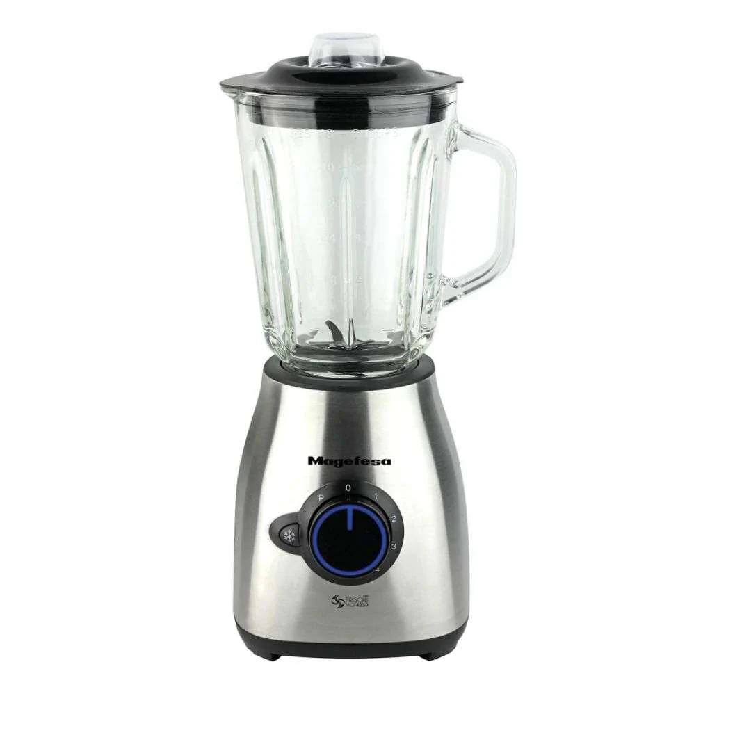 Licuadora Frish Max Magefesa 1000w Inox Jarra De Cristal 1.5l Mgf4259 - Gris