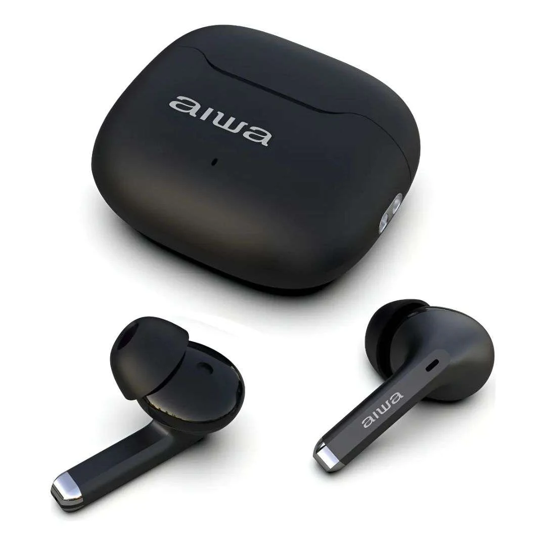 Auriculares audifonos In-ear Inalámbricos Aiwa Awtwsg50ancb Noise Cancelling Negro