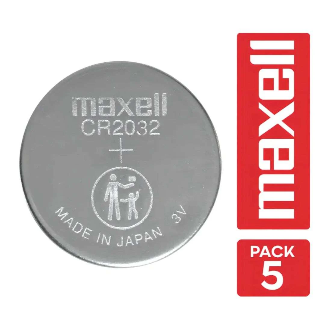 Increíble: Pilas Tipo Botón Maxell CR2032x5 Unidades