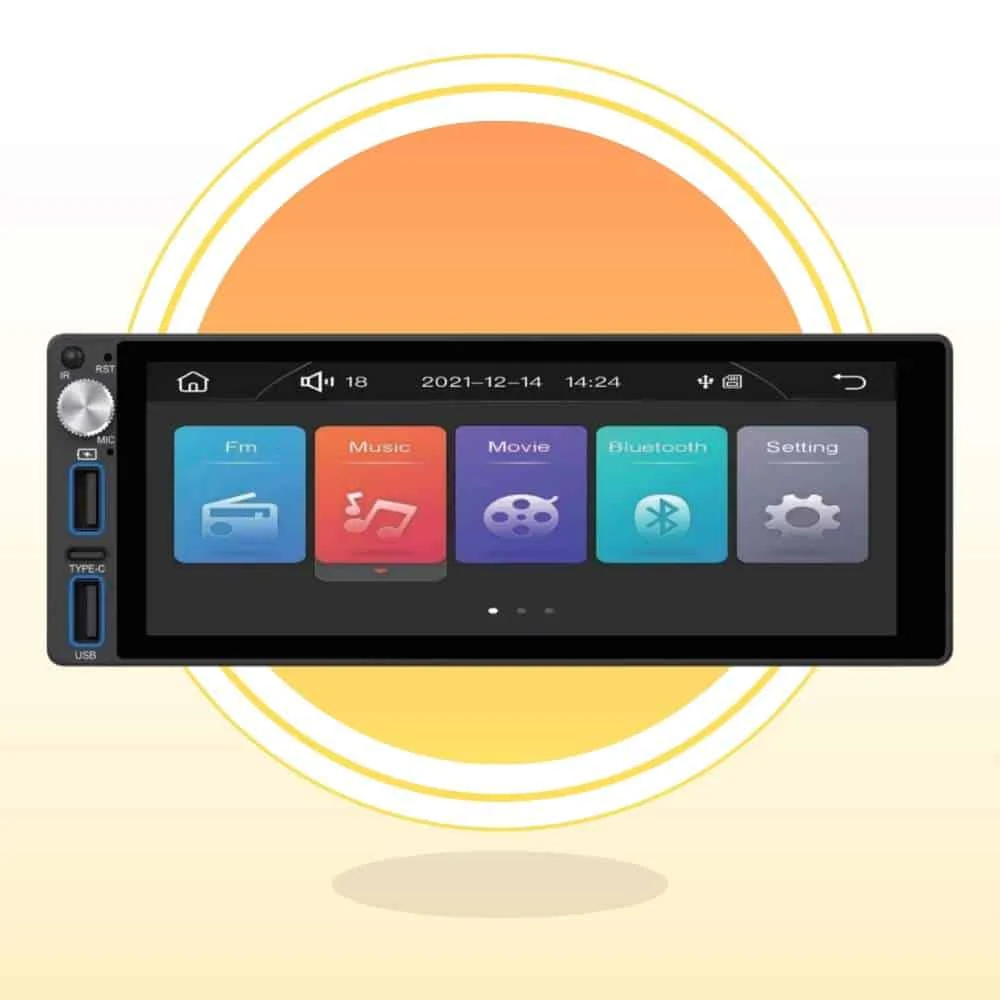 Radio Auto Android 1 Din Aiwa AW-A485BT: ¡Increíble! Transforma tu Conducción