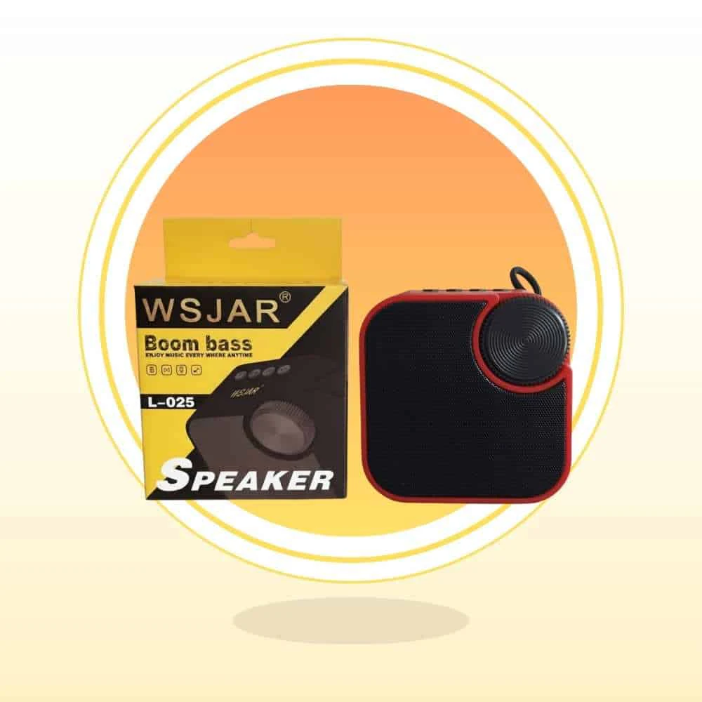 El Increíble Parlante Wsjar L-025 Boom Bass Rojo que Transformará tu Sonido