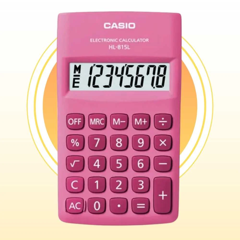 Calculadora Casio HL-815L PINK: Precisión Increíble y Eficiencia en la Palma de tu Mano