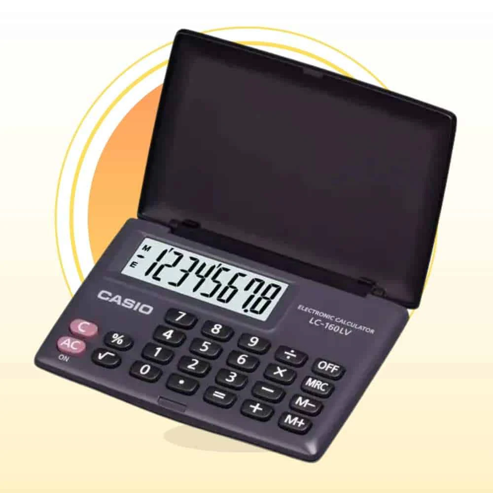 Calculadora Portátil Casio LC-160LV: La Solución Definitiva para tus Cálculos Diarios Increíble