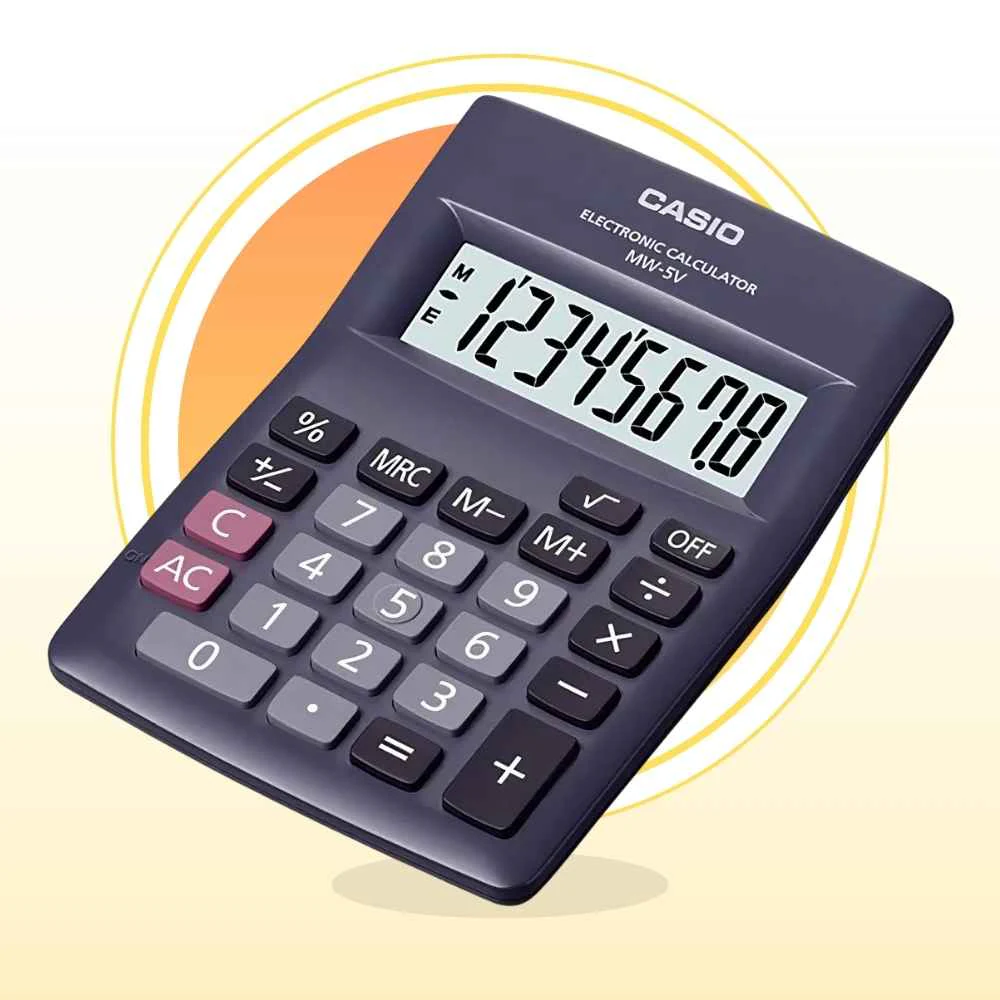 Calculadora Portátil Casio MW-5V: Increíble e Imprescindible para un Cálculo Infalible y Rápido