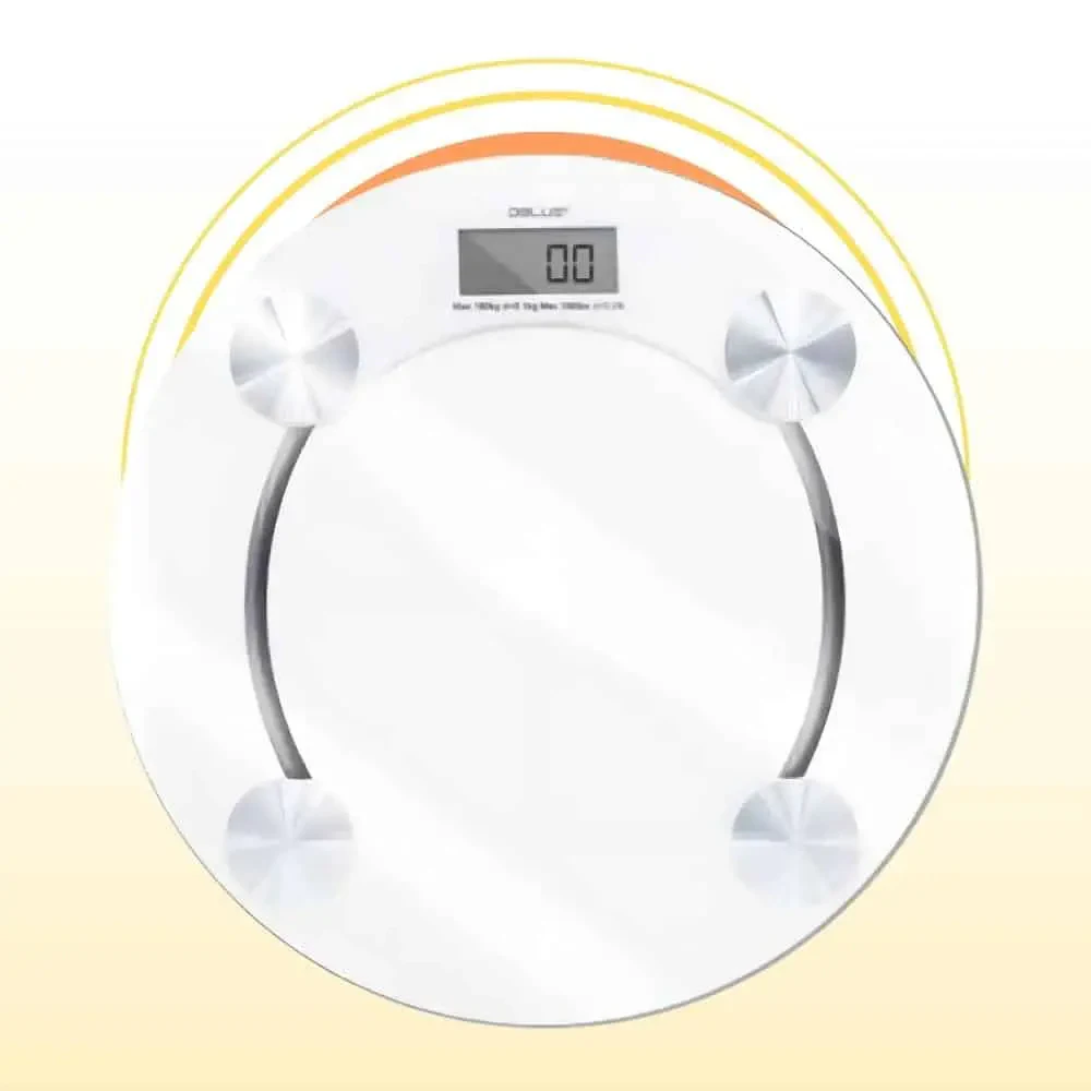 Pesa Digital De Vidrio Templado 180 KG: Increíble Control de Peso Preciso