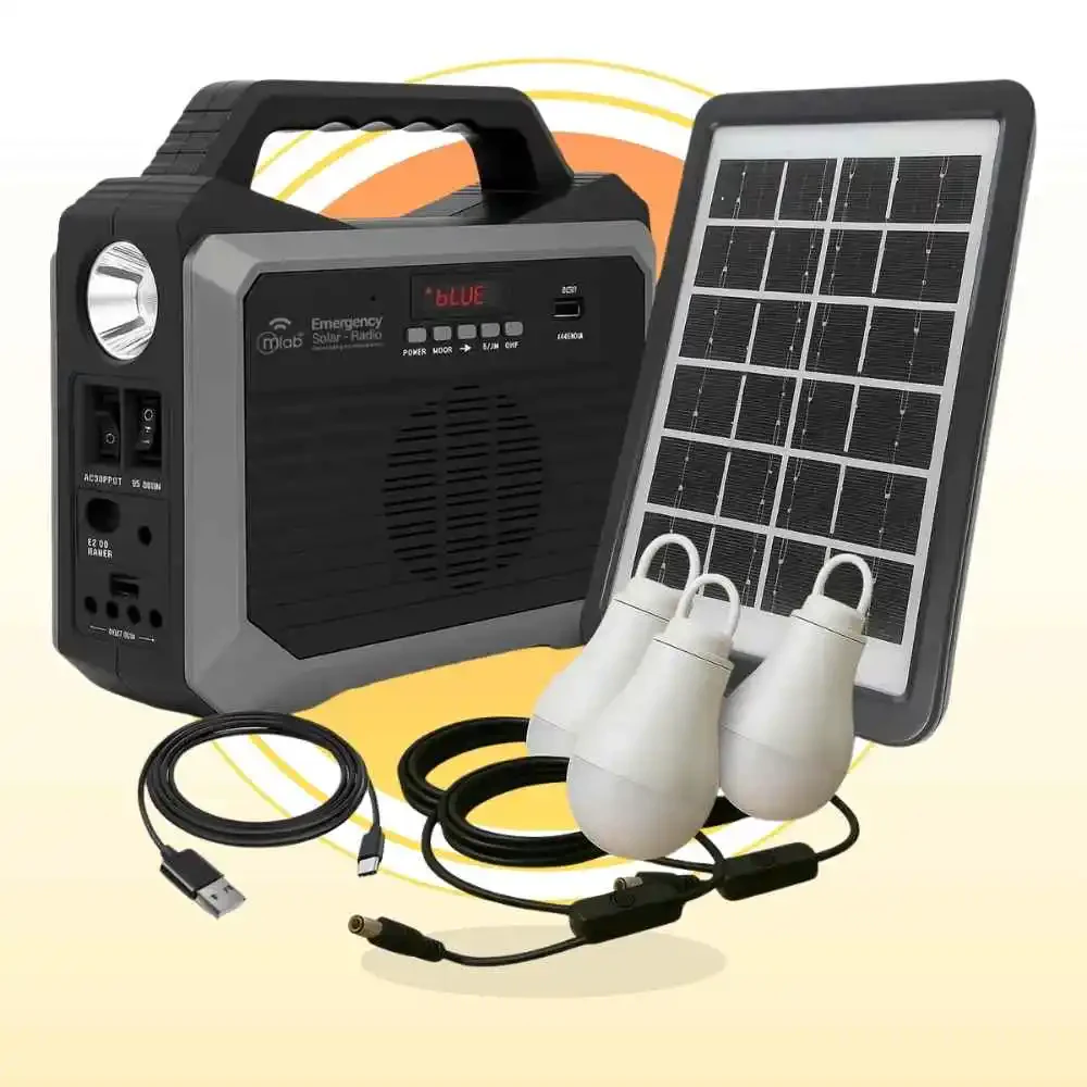 Radio Con Panel Solar De Emergencia Mlab 9653: Tu aliado indispensable e increíble