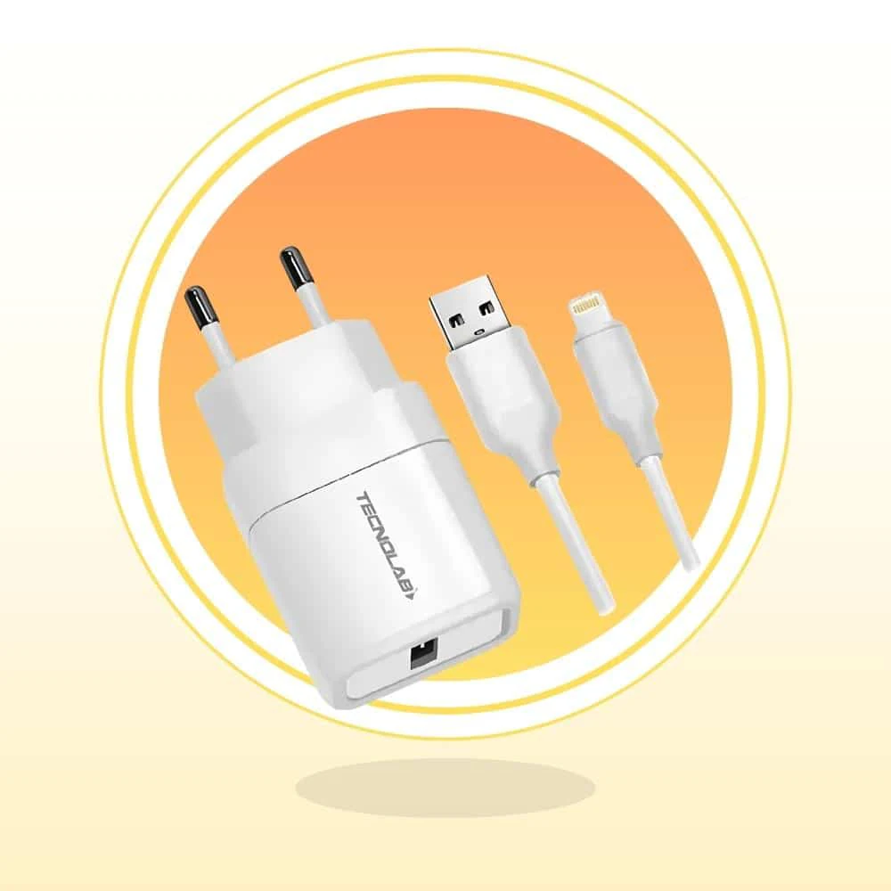1 Cargador Lightning Certificado Tecnolab: Increíble para tu iPhone
