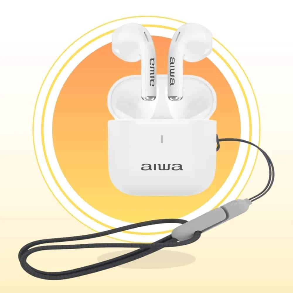 Audífono Inalámbrico Aiwa Táctil Con Función Tws Aw-twsg100w: Revoluciona tu experiencia sonora Increíble