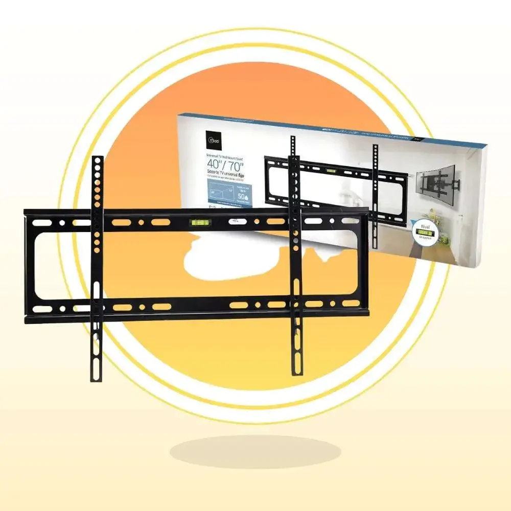 Soporte TV Fijo Mlab 40 a 70 Pulgadas Negro de Resistencia Increíble