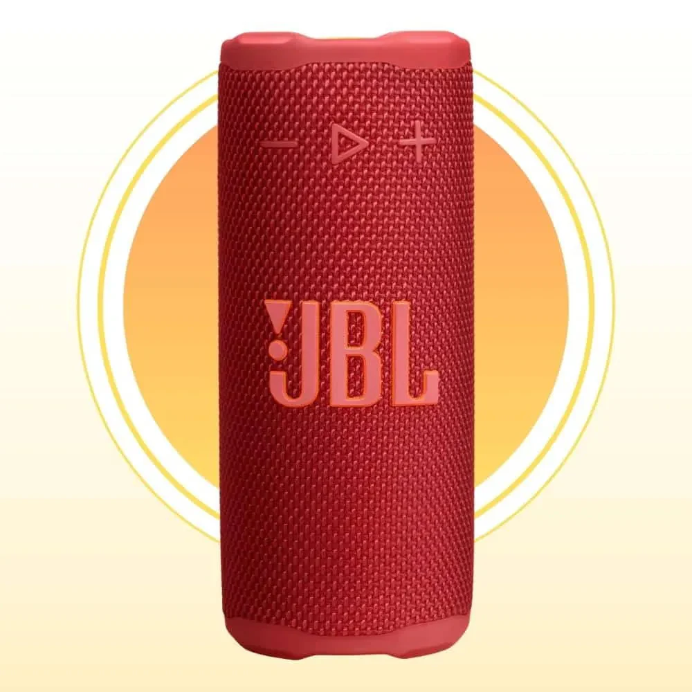 1 Parlante Portátil JBL GRIP Rojo: Sonido Legendario y Resistencia Increíble para Aventureros