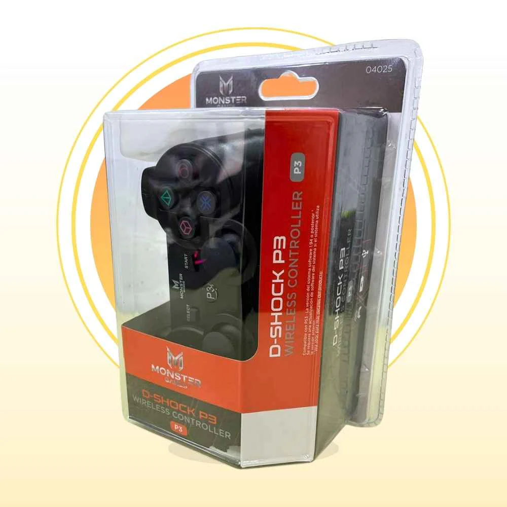 Joystick Monster Game D-shock P3 Increíble Negro