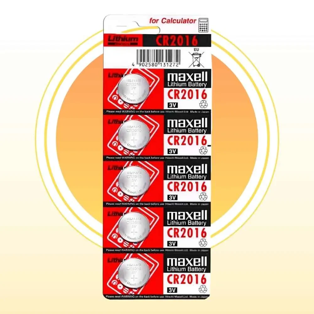 Pack de Pilas Maxell CR2016 x5: Garantiza increíble energía constante